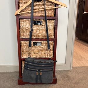 Spartina Gorgeous Gray-Blue Shoulder Bag